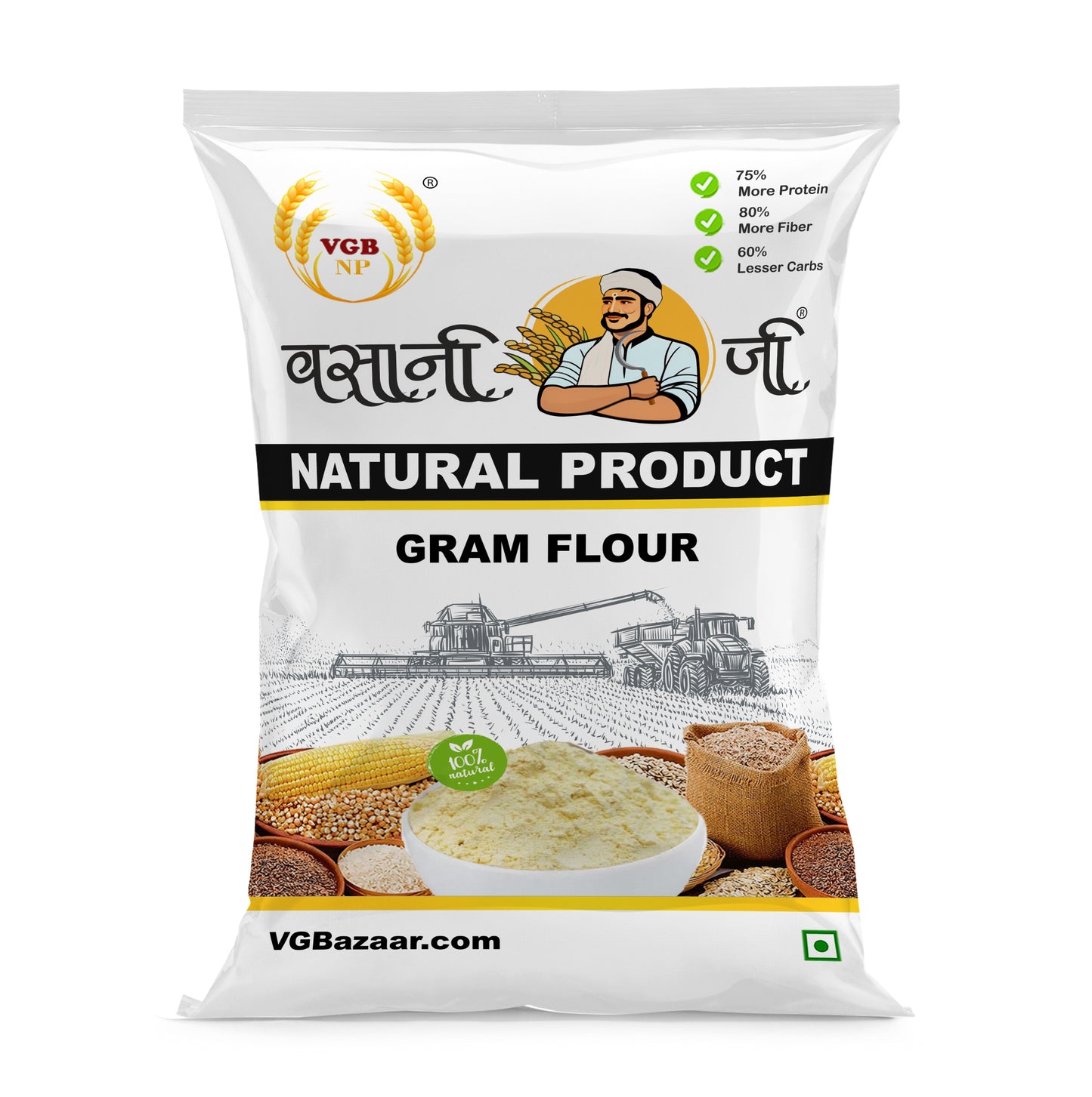 Vasani-G Besan Flour (Chana dal ka Atta)